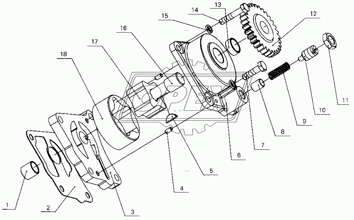 B30-1011000 Oil pump assembly