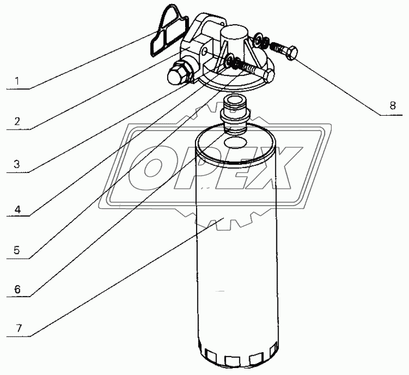 G0100-1012000 Oil filter assembly