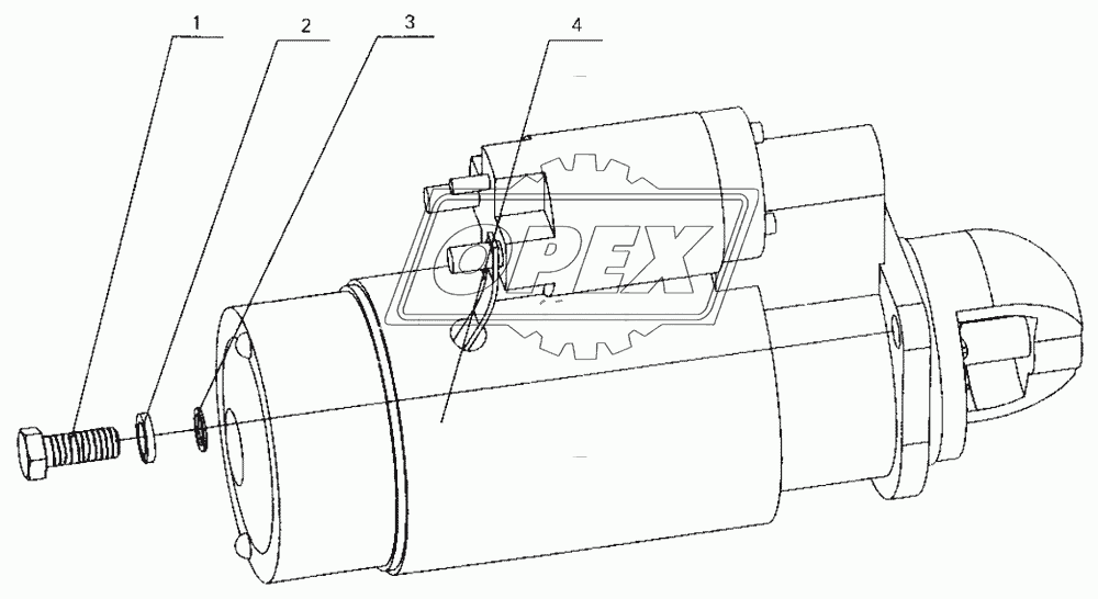 B30-3708000 Starter assembly