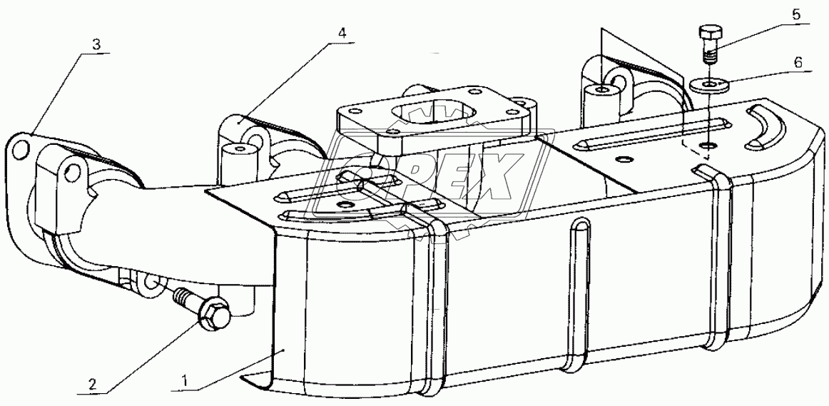 B30-1008020 Exhaust manifold parts