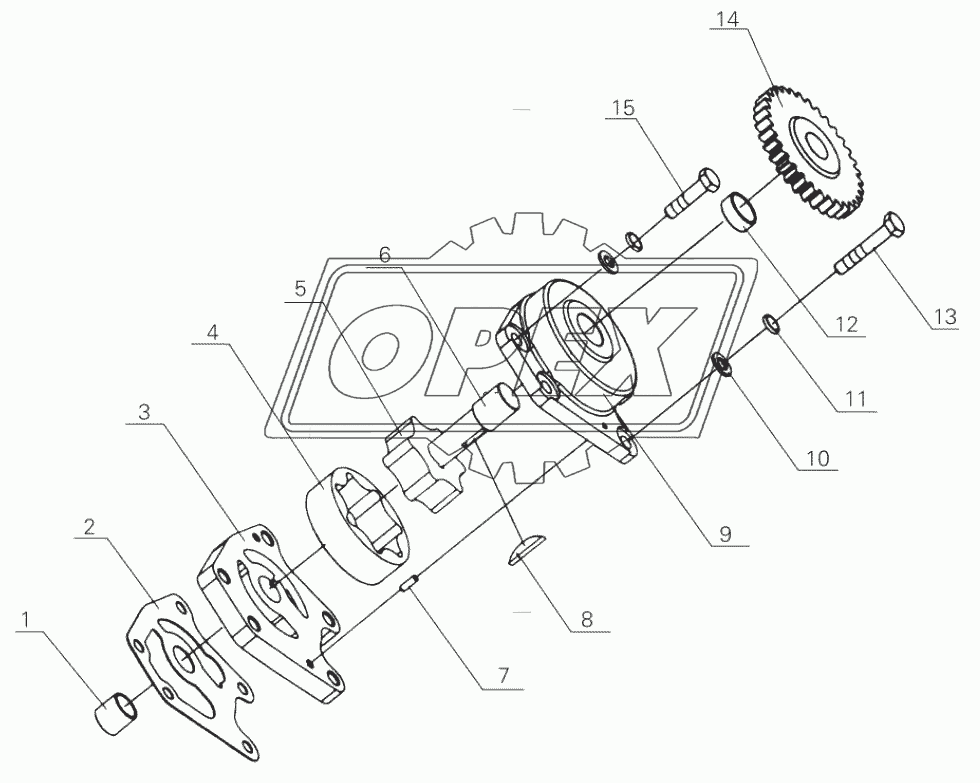 D30-1011000 Oil pump assembly