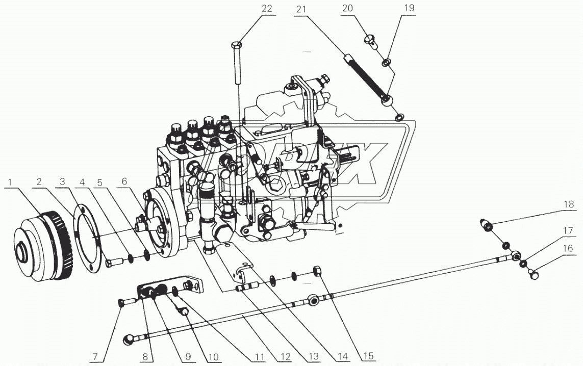 D0800-1111000 Fuel injection pump assembly