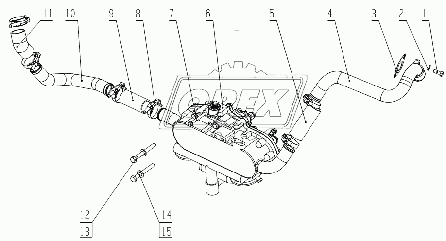 G4400-1013000 Oil cooler assembly