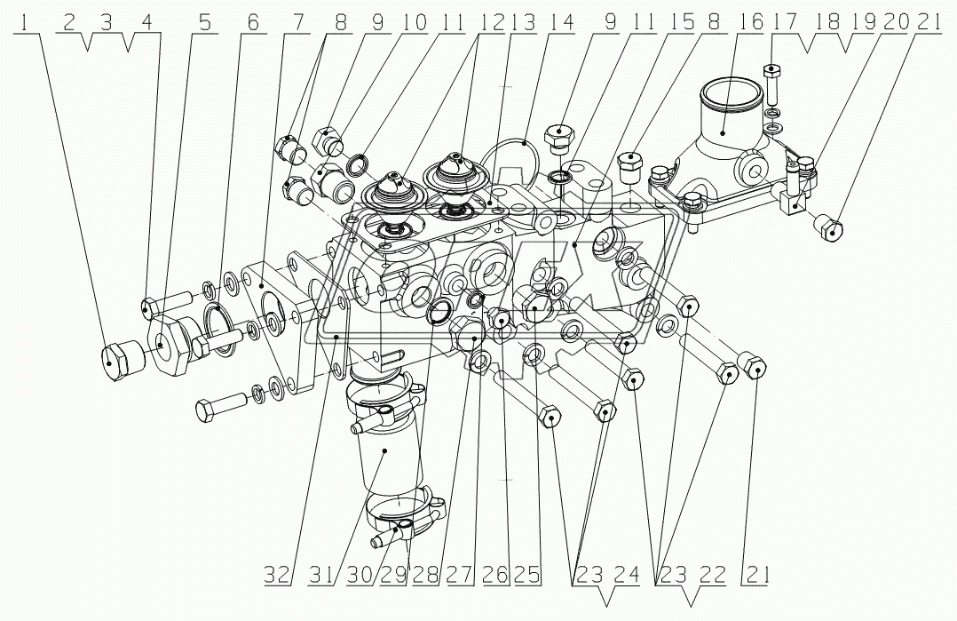 G60SA-1306000 Thermostat assembly