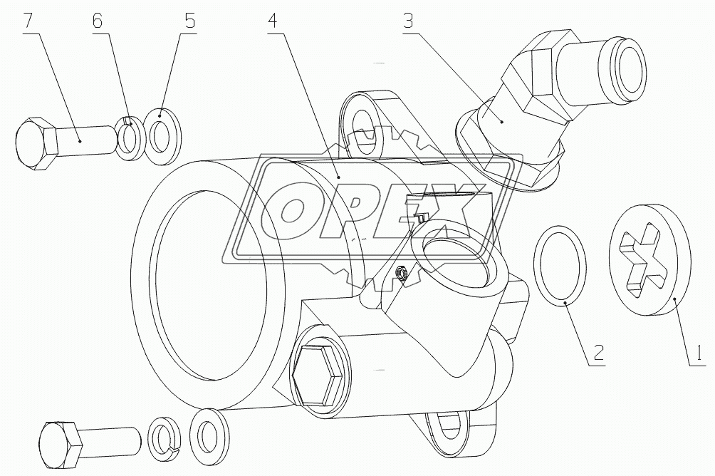 G4607-3407000 Steering pump assembly