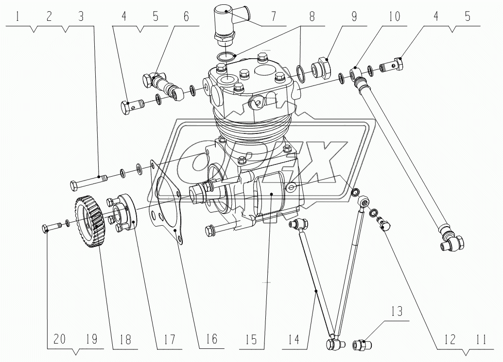 G60SA-3509000 Pneumatic air compressor