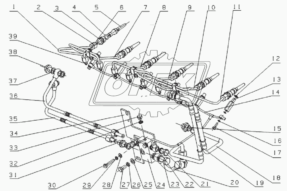 L38DA-1104000 Fuel line assembly