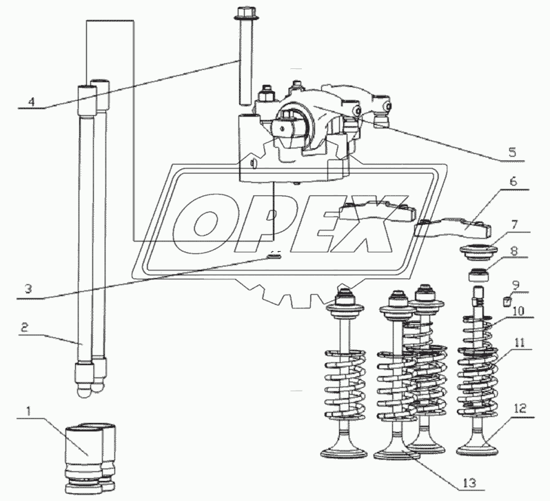 L3000-10070000 Valve tappet system