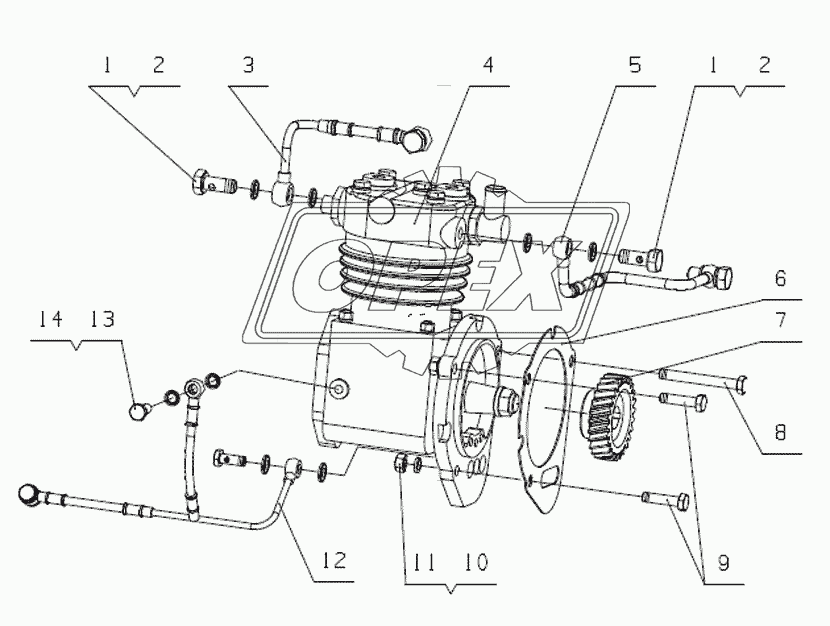 J6000-3509000 Воздушный компрессор