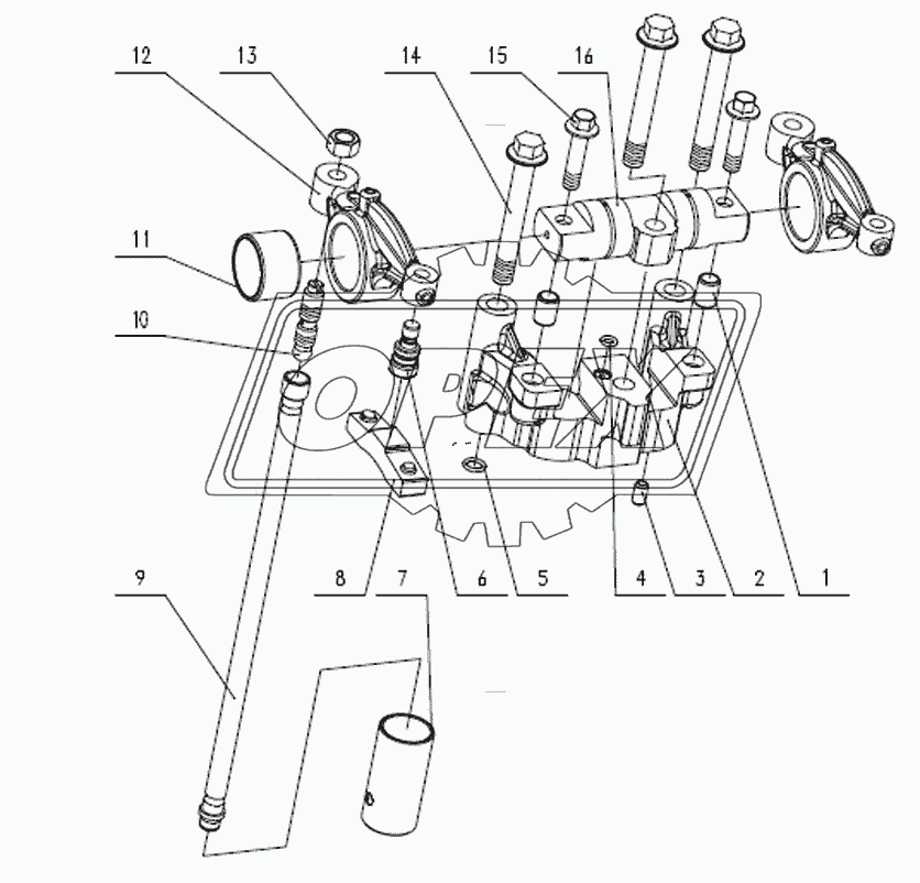 J5600-1007000 Клапанный механизм