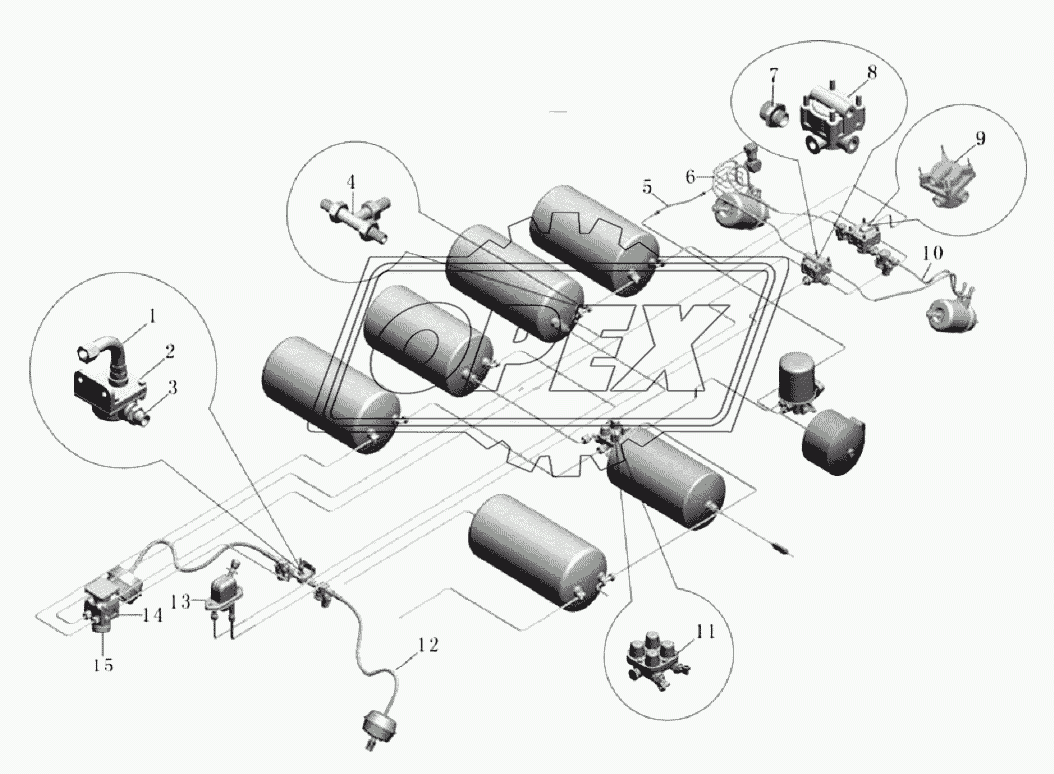 Тормозная труба (ISLE290+механическая коробка)