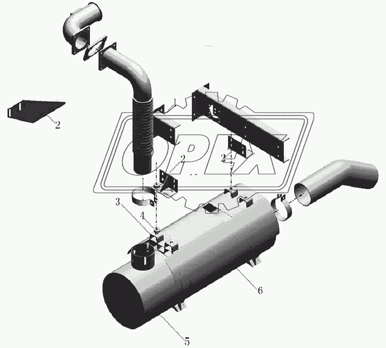 PB26-1201-03 Выпуск-шумоглушитель