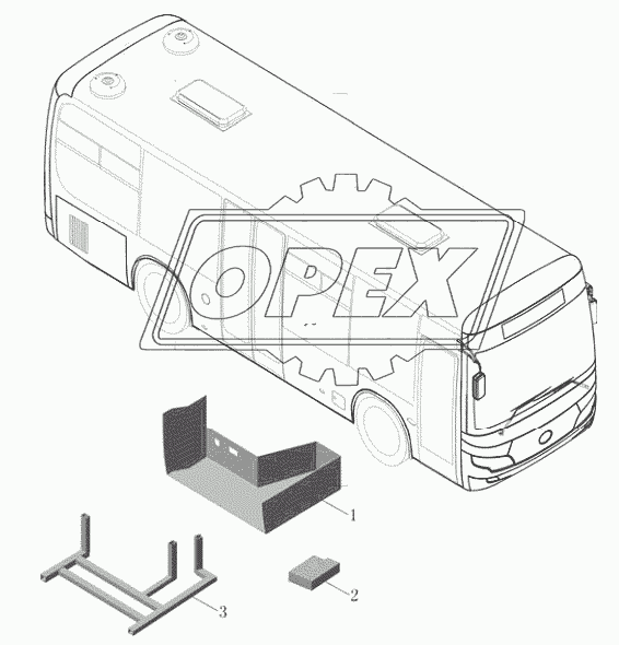 Сборка педали передней дверцы (стандартный) H209-5104-01