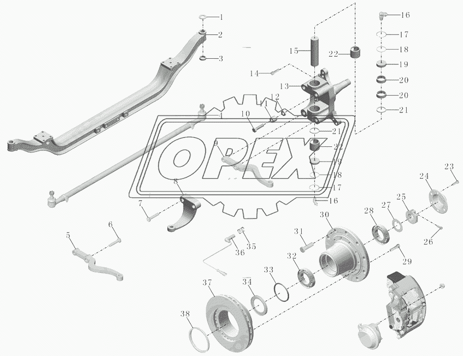 3000-01078-01 Передний вал