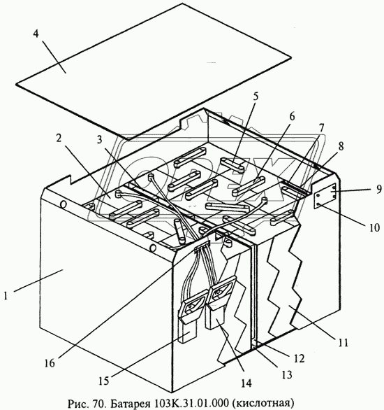 Батарея 103K.31.01.000 (кислотная)