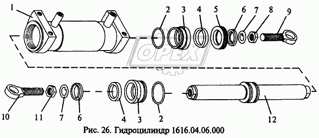 Гидроцилиндр 1616.04.06.000