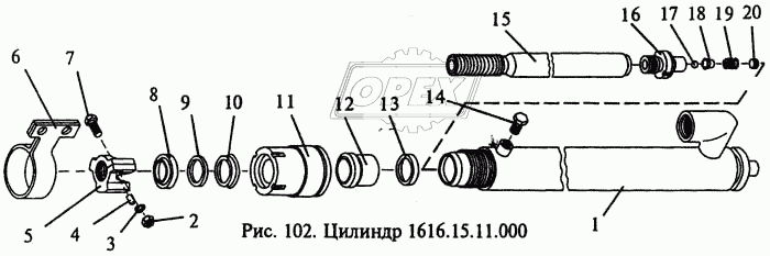 Цилиндр 1616.15.11.000