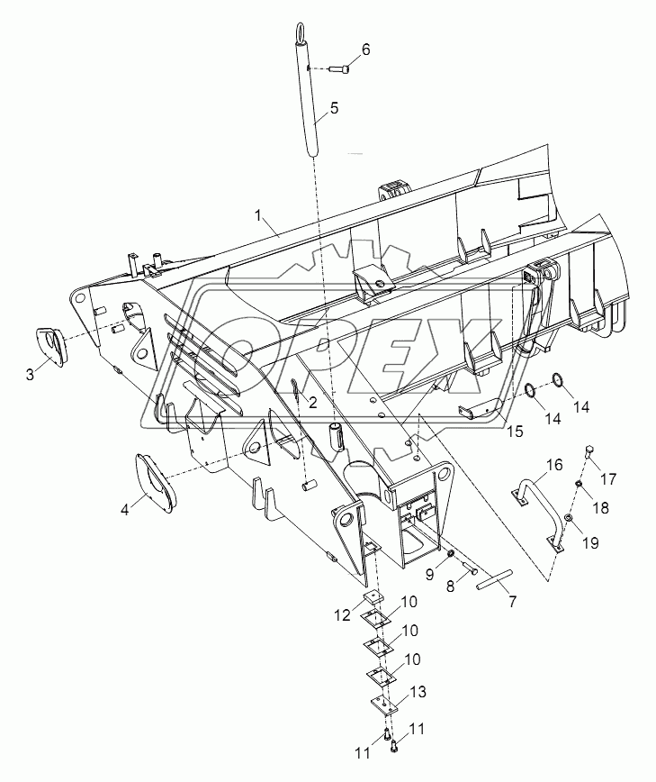 CHASSIS FRAME ASSEMBLY D00757702820000000Y