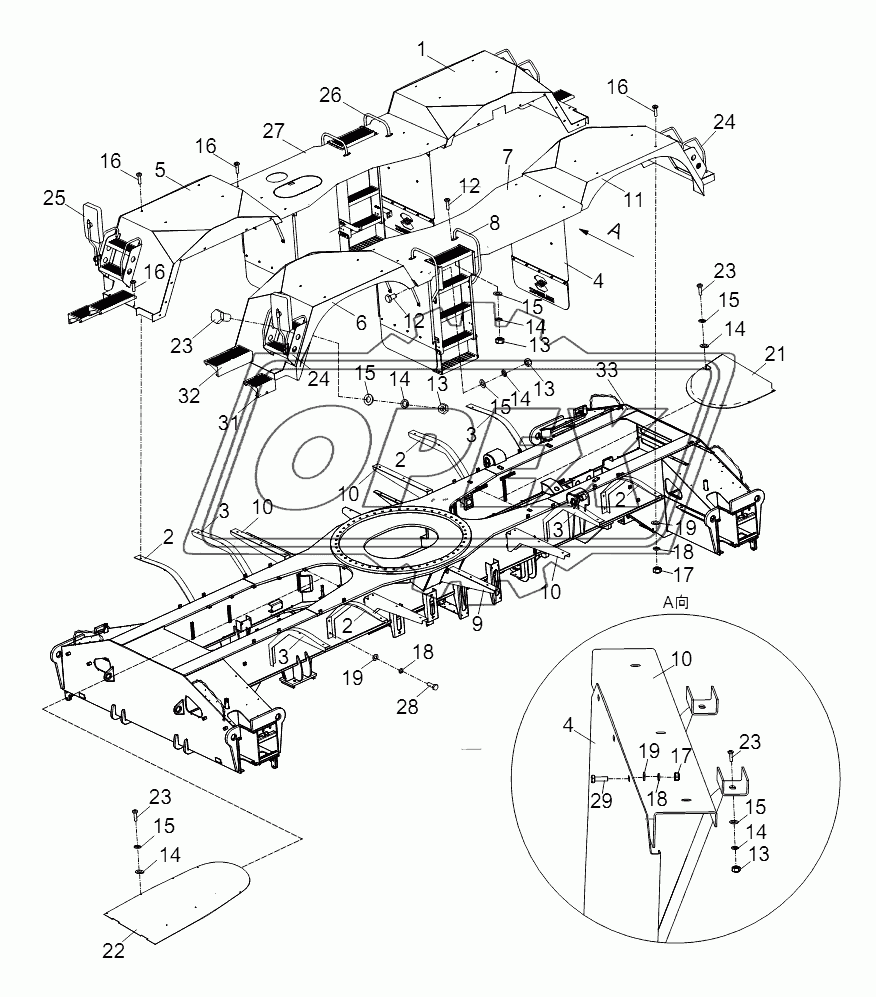 WHEEL HOUSING AND PLATFORM INSTALLATION